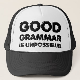 Chapeau casquette drôle de grammaire correcte est
