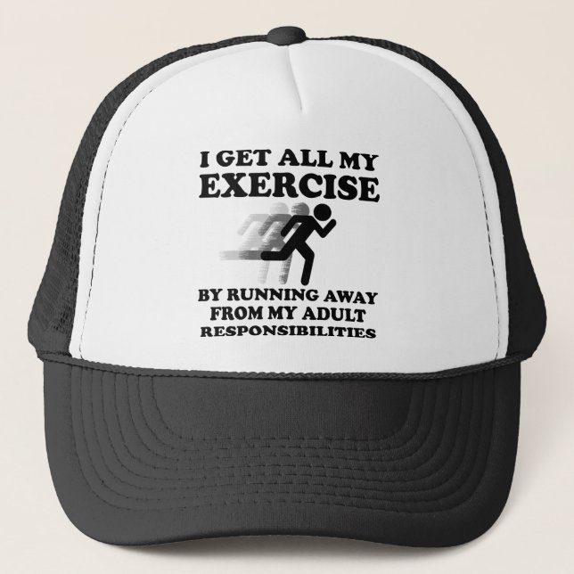 Chapeau Casquette Drôle Fuir Ses Responsabilités (Devant)