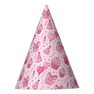 Chapeau d'anniversaire Cupcakes roses