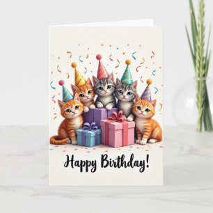 Chapeau de chaton doux Carte
