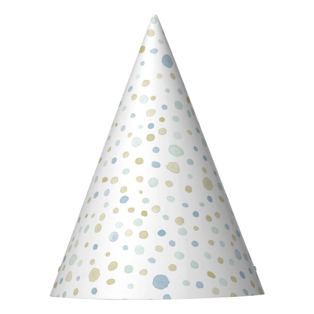 Chapeau de fête à points aquarelle Henry Confetti (Devant)