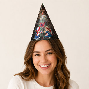Chapeau de fête avec feux d'artifice Vintage Joyeu