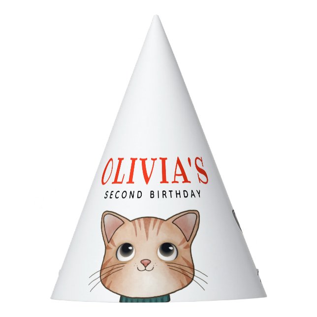 Chapeau de fête avec trois petits chats (Devant)