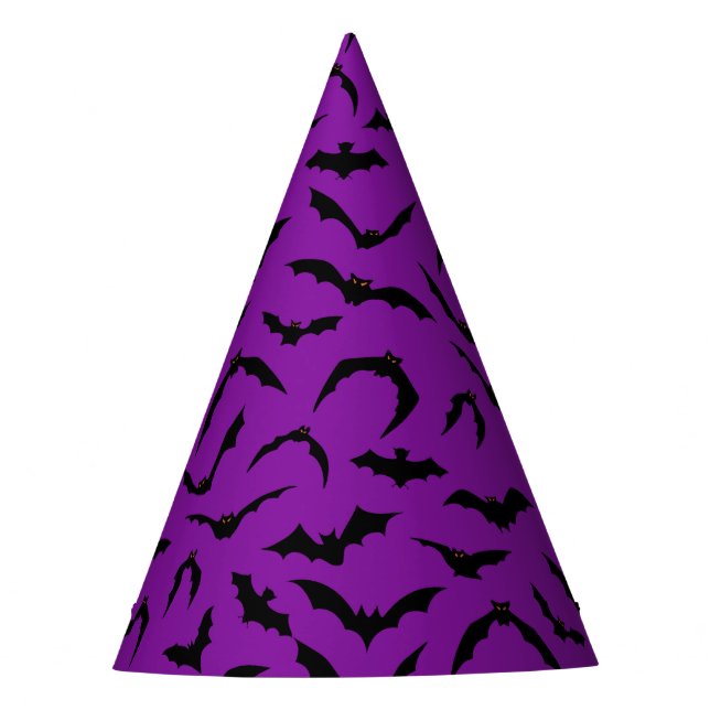 Chapeau de fête Chauves-souris d'Halloween (Devant)