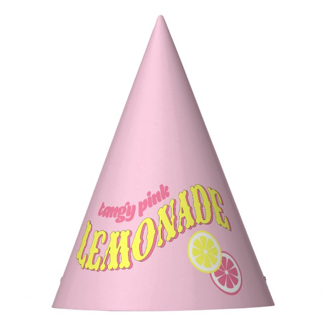 Chapeau de fête Citronnade Rose Anniversaire Citro (Devant)