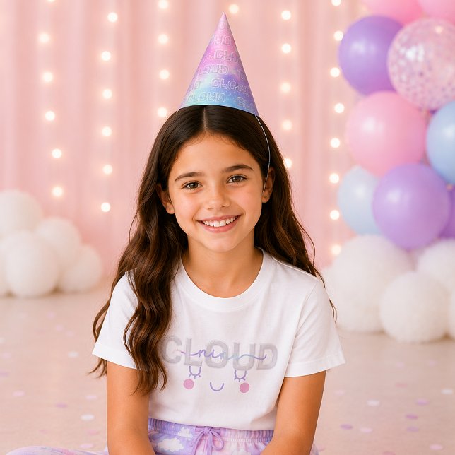 Chapeau de fête d'anniversaire Cloud Nine 9 ans –  (Whimsical pastel party hats

)