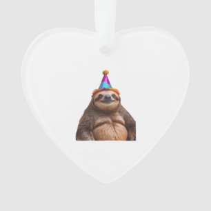 Chapeau de fête d'anniversaire de paresseux gros c