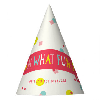 Chapeau de fête d'anniversaire Fille Points de con