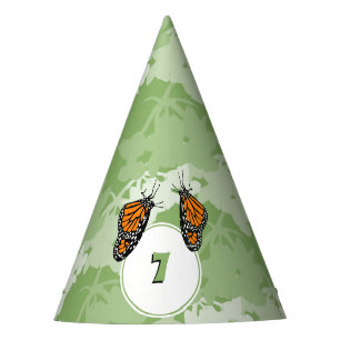 Chapeau de fête d'anniversaire joli 7ème papillon