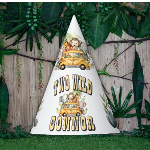 Chapeau de fête d'anniversaire Safari Jungle Sauva