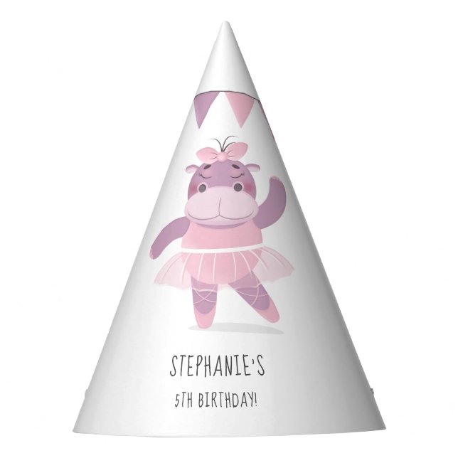 Chapeau de fête de ballerine hippopotame (Devant)