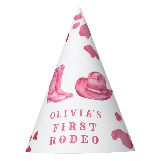 Chapeau de Fête de Premier Rodéo de Cowgirl (Devant)