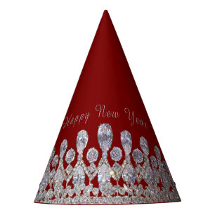 Chapeau de fête du Nouvel An à impression de Tiare