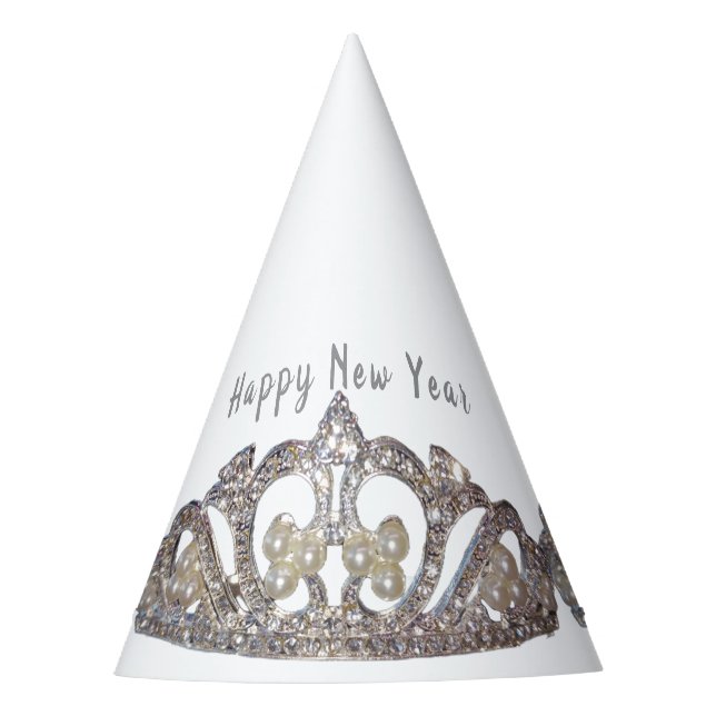 Chapeau de fête du Nouvel An à impression de Tiare (Devant)