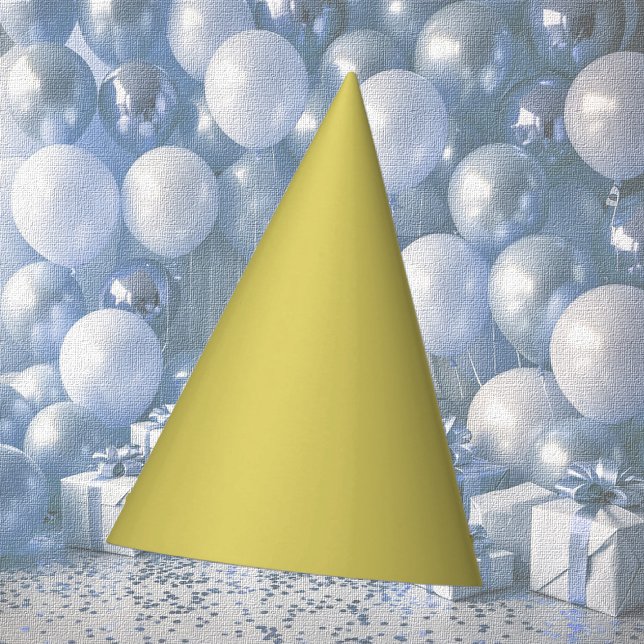 Chapeau de fête en papier jaune chaud doux (Créateur téléchargé)