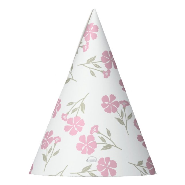 Chapeau de fête floral rose profond pour un annive (Gauche)