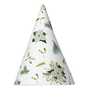 Chapeau de fête floral vert et blanc qui attire l'
