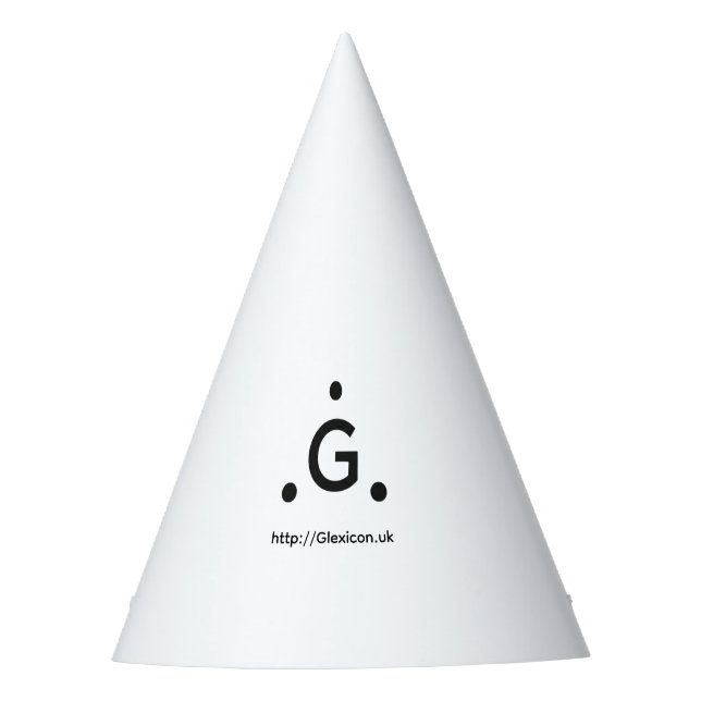 Chapeau de fête Glexicon UK (Devant)
