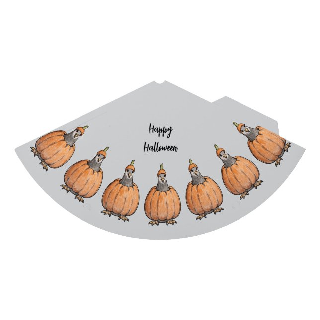 Chapeau de fête Happy Halloween avec colombe (Devant)