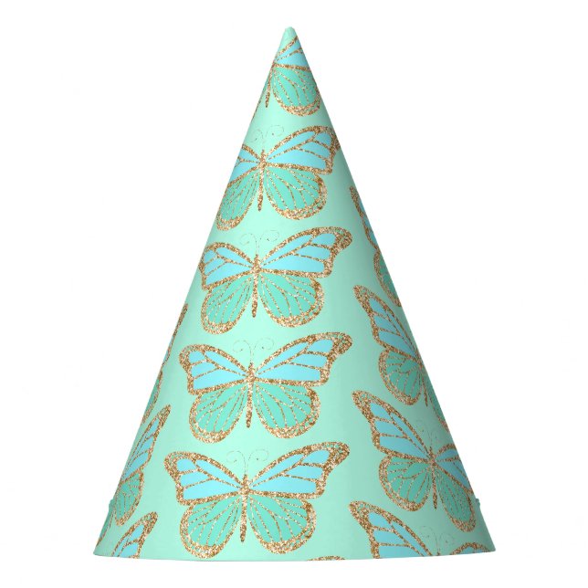 Chapeau de fête Papillon Pailleté (Devant)