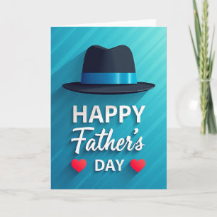 Chapeau de la Fête des Pères élégant Carte