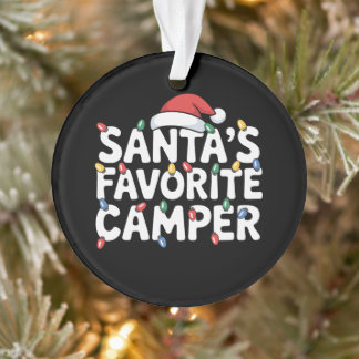 Chapeau de lumières de Noël du campeur préféré du