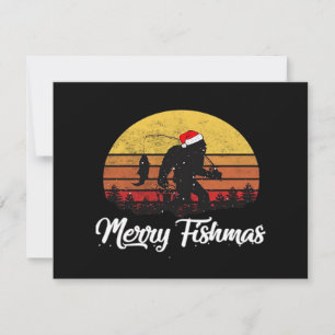 Chapeau de Noël de Santa Bigfoot Joyeux Fishmas Vi