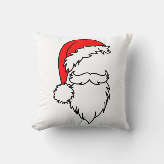 Chapeau de Père Noël avec oreiller à la barbe (Recto)