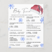 Chapeau de Père Noël - Bébé Quiz