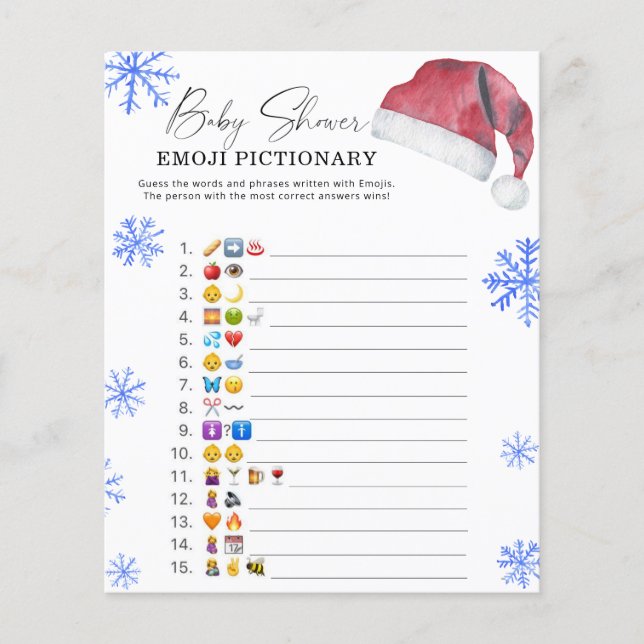 Chapeau de Père Noël - jeu d'emoji (Devant)