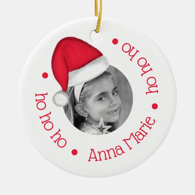 Chapeau de Père Noël Ornement de Fêtes (Devant)