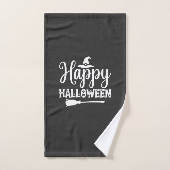 Chapeau de sorcière de conception de balai de Joye (Serviette à main)