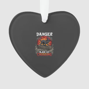 Chapeau de sorcière de Halloween Danger Black Cat