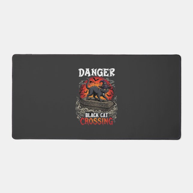 Chapeau de sorcière de Halloween Danger Black Cat  (Recto)