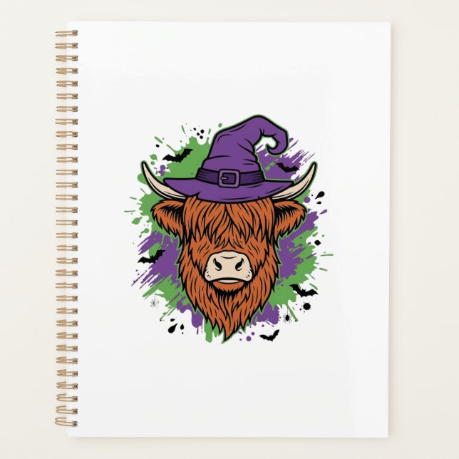 Chapeau de sorcière de vache des Highlands Hallowe (Devant)