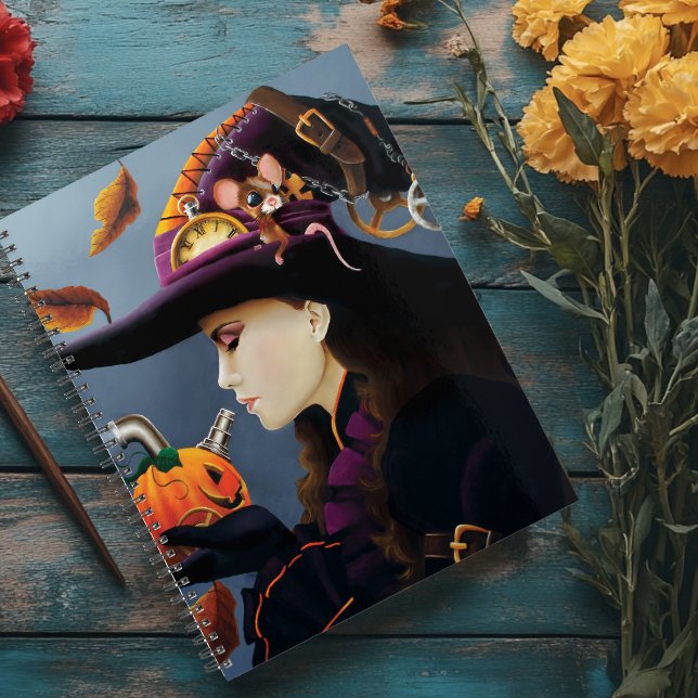 Chapeau de sorcière Steampunk d'automne à engrenag (Créateur téléchargé)