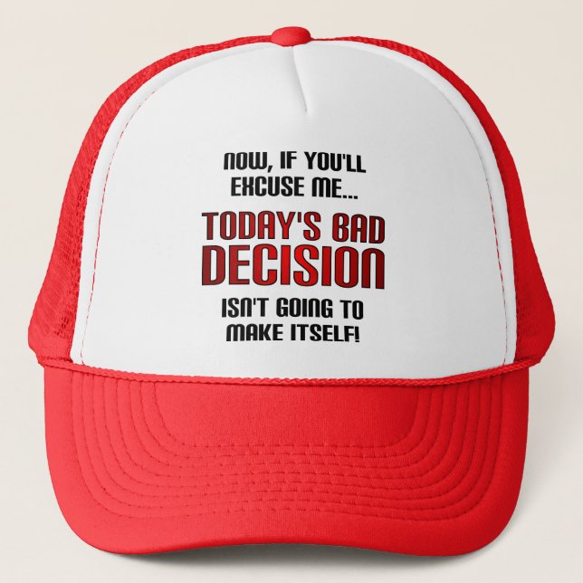 Chapeau drôle de casquette de décision mauvaise d' (Devant)