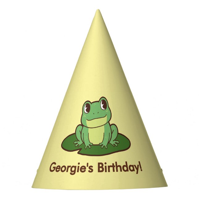 Chapeau en papier pour fête d'anniversaire de gren (Devant)