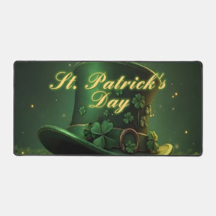 Chapeau et motif de trèfle de la Saint-Patrick