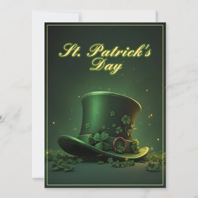Chapeau et motif de trèfle de la Saint-Patrick (Devant)