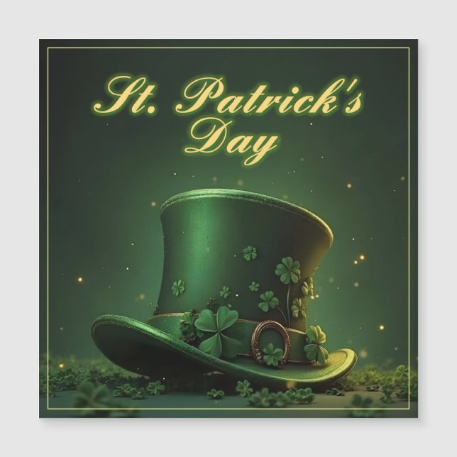 Chapeau et motif de trèfle de la Saint-Patrick (Devant)
