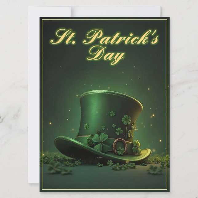 Chapeau et motif de trèfle de la Saint-Patrick (Devant)