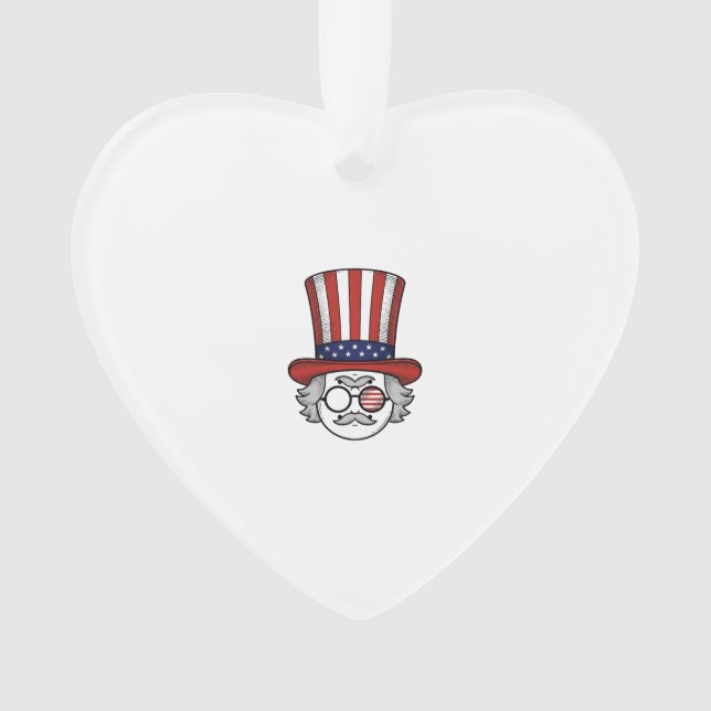 Chapeau haut de forme à l'envers patriotique dessi (devant)