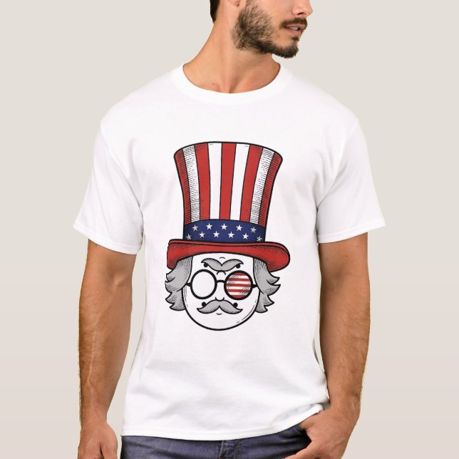 Chapeau haut de forme à l'envers patriotique dessi (Devant)
