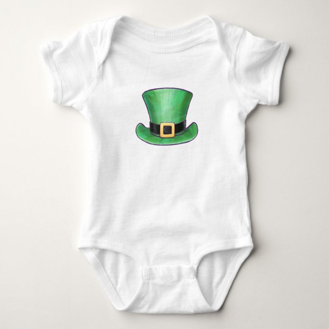 Chapeau haut de forme vert de la Saint-Patrick (Devant)