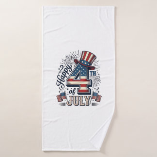 Chapeau patriotique vintage Happy 4 juillet vecteu