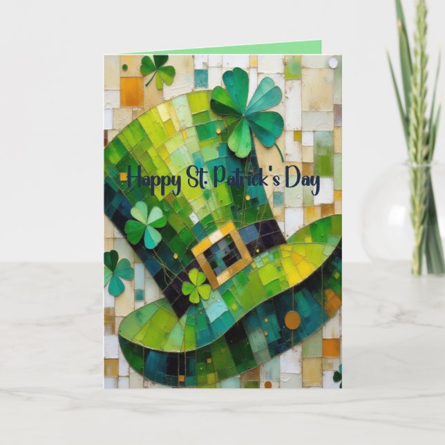 Chapeau pour carte de la Saint-Patrick (Devant)