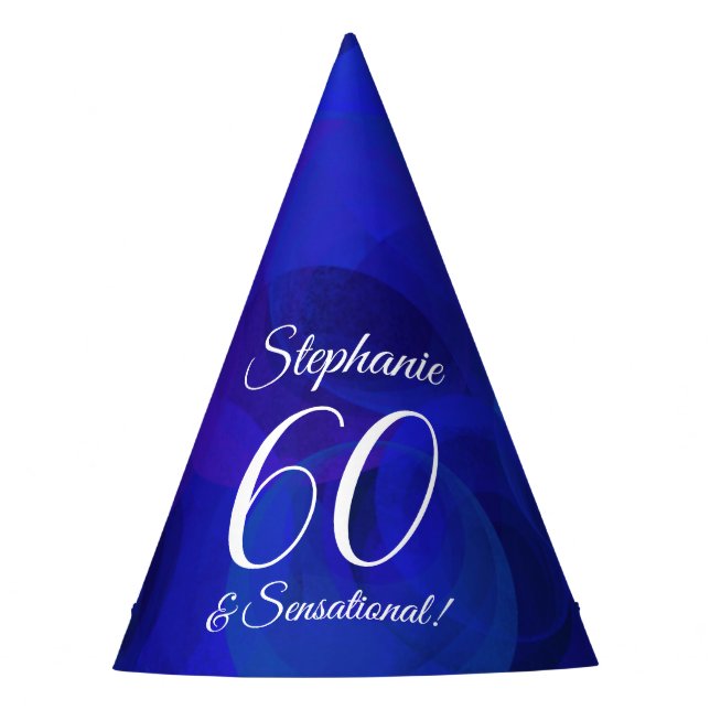 Chapeaux De Fètes 60 & Sensationnel Elégant Royal Blue Anniversaire (Devant)