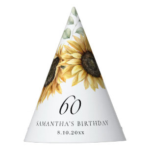 Chapeaux De Fètes 60e anniversaire Sunflower Eucalyptus Party