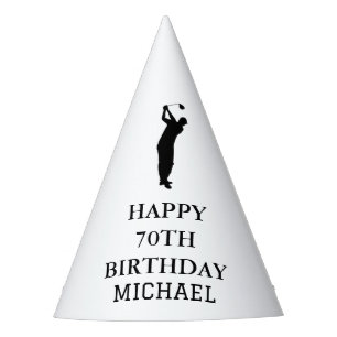 Chapeaux De Fètes 70e fête d'anniversaire Fête Elégante Golfer